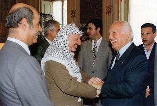 Incontro del Presidente della Repubblica Oscar Luigi Scalfaro con Yasser Arafat, Presidente dell'Autorità Nazionale Palestinese
