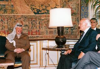 Incontro del Presidente della Repubblica Oscar Luigi Scalfaro con Yasser Arafat, Presidente dell'Autorità Nazionale Palestinese