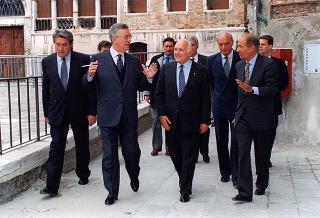 Intervento del Presidente della Repubblica a Venezia per assistere alla Regata Storica e alla proiezione del film "Par-dela les nuages", presentato nell'ambito della 52^ Mostra internazionale d'arte cinematografica