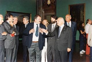 Intervento del Presidente della Repubblica a Venezia per assistere alla Regata Storica e alla proiezione del film "Par-dela les nuages", presentato nell'ambito della 52^ Mostra internazionale d'arte cinematografica