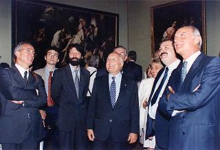 Intervento del Presidente della Repubblica a Venezia per assistere alla Regata Storica e alla proiezione del film "Par-dela les nuages", presentato nell'ambito della 52^ Mostra internazionale d'arte cinematografica
