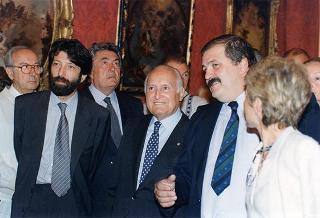 Intervento del Presidente della Repubblica a Venezia per assistere alla Regata Storica e alla proiezione del film "Par-dela les nuages", presentato nell'ambito della 52^ Mostra internazionale d'arte cinematografica