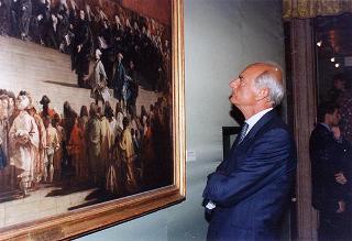 Intervento del Presidente della Repubblica a Venezia per assistere alla Regata Storica e alla proiezione del film "Par-dela les nuages", presentato nell'ambito della 52^ Mostra internazionale d'arte cinematografica