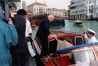 Intervento del Presidente della Repubblica a Venezia per assistere alla Regata Storica e alla proiezione del film "Par-dela les nuages", presentato nell'ambito della 52^ Mostra internazionale d'arte cinematografica