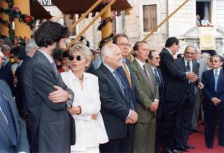 Intervento del Presidente della Repubblica a Venezia per assistere alla Regata Storica e alla proiezione del film "Par-dela les nuages", presentato nell'ambito della 52^ Mostra internazionale d'arte cinematografica