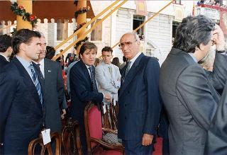 Intervento del Presidente della Repubblica a Venezia per assistere alla Regata Storica e alla proiezione del film "Par-dela les nuages", presentato nell'ambito della 52^ Mostra internazionale d'arte cinematografica