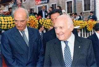 Intervento del Presidente della Repubblica a Venezia per assistere alla Regata Storica e alla proiezione del film "Par-dela les nuages", presentato nell'ambito della 52^ Mostra internazionale d'arte cinematografica