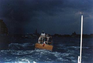 Intervento del Presidente della Repubblica a Venezia per assistere alla Regata Storica e alla proiezione del film "Par-dela les nuages", presentato nell'ambito della 52^ Mostra internazionale d'arte cinematografica