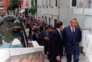 Intervento del Presidente della Repubblica a Venezia per assistere alla Regata Storica e alla proiezione del film "Par-dela les nuages", presentato nell'ambito della 52^ Mostra internazionale d'arte cinematografica