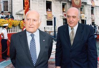 Intervento del Presidente della Repubblica a Venezia per assistere alla Regata Storica e alla proiezione del film "Par-dela les nuages", presentato nell'ambito della 52^ Mostra internazionale d'arte cinematografica
