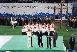 Intervento del Presidente della Repubblica alla cerimonia inaugurale dei Primi Giochi Mondiali Militari allo Stadio Olimpico (ROMA)