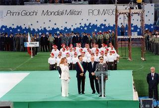 Intervento del Presidente della Repubblica alla cerimonia inaugurale dei Primi Giochi Mondiali Militari allo Stadio Olimpico (ROMA)