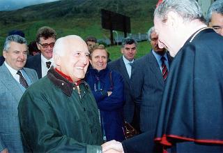 Visita del Presidente della Repubblica al Santuario di Nostra Signora d'Europa in Motta di Campodolcino, in occasione della celebrazione del 50° anniversario di fondazione delle ACLI milanesi