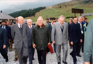 Visita del Presidente della Repubblica al Santuario di Nostra Signora d'Europa in Motta di Campodolcino, in occasione della celebrazione del 50° anniversario di fondazione delle ACLI milanesi