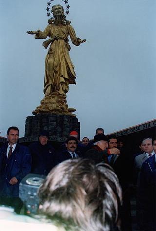 Visita del Presidente della Repubblica al Santuario di Nostra Signora d'Europa in Motta di Campodolcino, in occasione della celebrazione del 50° anniversario di fondazione delle ACLI milanesi