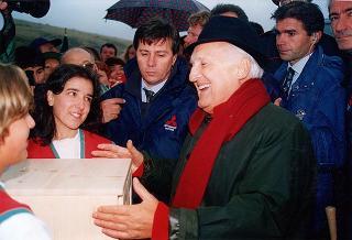 Visita del Presidente della Repubblica al Santuario di Nostra Signora d'Europa in Motta di Campodolcino, in occasione della celebrazione del 50° anniversario di fondazione delle ACLI milanesi