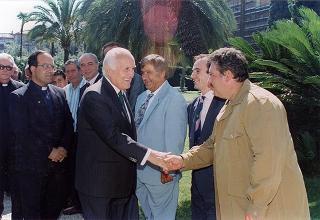 Giovani componenti il concerto bandistico "I ragazzi di Don Bosco" e successiva colazione