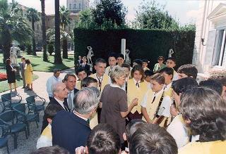 Giovani componenti il concerto bandistico "I ragazzi di Don Bosco" e successiva colazione