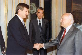 Incontro del Presidente della Repubblica Oscar Luigi Scalfaro con Jeff Kennett, Primo Ministro dello Stato Australiano del Victoria