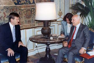 Incontro del Presidente della Repubblica Oscar Luigi Scalfaro con Jeff Kennett, Primo Ministro dello Stato Australiano del Victoria