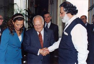 Incontro del Presidente della Repubblica Oscar Luigi Scalfaro con Sardar Asif Ahmed Ali, ministro degli esteri della Repubblica Islamica del Pakistan
