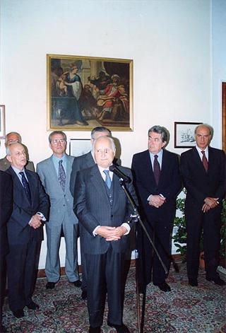Visita del Presidente della Repubblica alla città di Pistoia e intervento a Montecatini al Raduno dell'Associazione Nazionale Combattenti e Reduci
