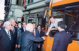 Visita del Presidente della Repubblica alla città di Pistoia e intervento a Montecatini al Raduno dell'Associazione Nazionale Combattenti e Reduci