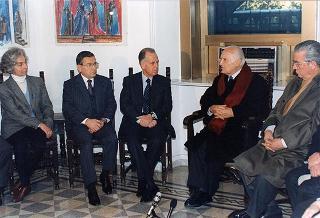Visita del Presidente della Repubblica all'Unione delle Comunità Ebraiche Italiane, a seguito dell'attentato al Primo Ministro dello Stato d'Israele, Signor Yitzhak Rabin