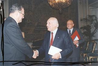Incontro del Presidente della Repubblica Oscar Luigi Scalfaro con Carlos Roberto Reina, Presidente della Repubblica dell'Honduras