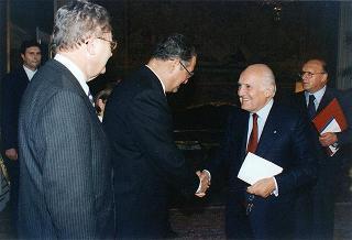 Incontro del Presidente della Repubblica Oscar Luigi Scalfaro con Carlos Roberto Reina, Presidente della Repubblica dell'Honduras