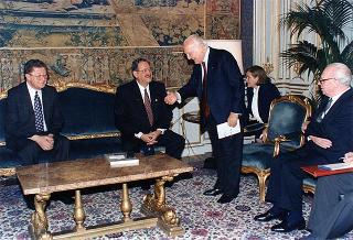 Incontro del Presidente della Repubblica Oscar Luigi Scalfaro con Carlos Roberto Reina, Presidente della Repubblica dell'Honduras