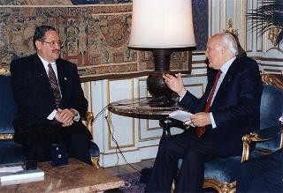 Incontro del Presidente della Repubblica Oscar Luigi Scalfaro con Carlos Roberto Reina, Presidente della Repubblica dell'Honduras