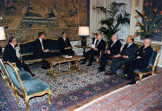 Incontro del Presidente della Repubblica Oscar Luigi Scalfaro con Carlos Roberto Reina, Presidente della Repubblica dell'Honduras