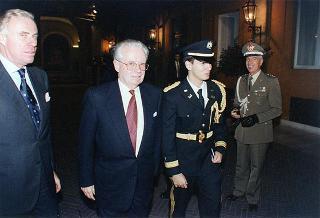 Incontro del Presidente della Repubblica Oscar Luigi Scalfaro con Carlos Roberto Reina, Presidente della Repubblica dell'Honduras