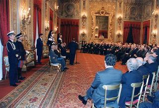 Gian Paolo Carrozza, presidente della Confederazione italiana dirigenti di azienda, con i dirigenti della CIDA per il 50° anniversario di fondazione