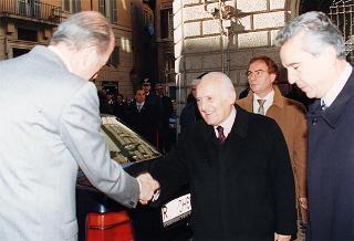 Intervento del Presidente della Repubblica alla Mostra storico-documentaristica dell'Istituto della Enciclopedia Italiana, nel 70° anniversario della fondazione nella sede di Palazzo Canonici Mattei (Roma)