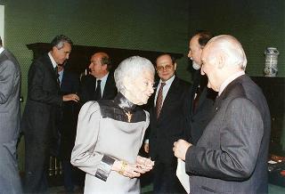 Intervento del Presidente della Repubblica alla Mostra storico-documentaristica dell'Istituto della Enciclopedia Italiana, nel 70° anniversario della fondazione nella sede di Palazzo Canonici Mattei (Roma)