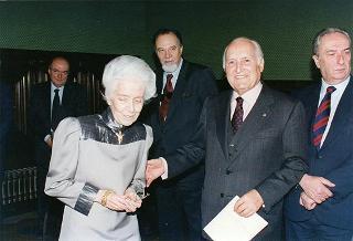 Intervento del Presidente della Repubblica alla Mostra storico-documentaristica dell'Istituto della Enciclopedia Italiana, nel 70° anniversario della fondazione nella sede di Palazzo Canonici Mattei (Roma)