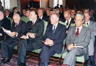 Intervento del Presidente della Repubblica alla Mostra storico-documentaristica dell'Istituto della Enciclopedia Italiana, nel 70° anniversario della fondazione nella sede di Palazzo Canonici Mattei (Roma)