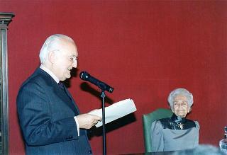 Intervento del Presidente della Repubblica alla Mostra storico-documentaristica dell'Istituto della Enciclopedia Italiana, nel 70° anniversario della fondazione nella sede di Palazzo Canonici Mattei (Roma)