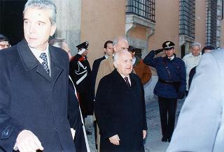 Intervento del Presidente della Repubblica alla Mostra storico-documentaristica dell'Istituto della Enciclopedia Italiana, nel 70° anniversario della fondazione nella sede di Palazzo Canonici Mattei (Roma)