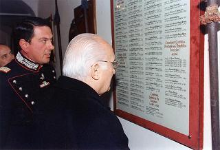 Intervento del Presidente della Repubblica alla celebrazione della ricorrenza della Virgo Fidelis, protettrice dell'Arma dei Carabinieri nella Caserma Alessandro Negri di Sanfront (Roma)