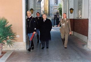 Intervento del Presidente della Repubblica alla celebrazione della ricorrenza della Virgo Fidelis, protettrice dell'Arma dei Carabinieri nella Caserma Alessandro Negri di Sanfront (Roma)