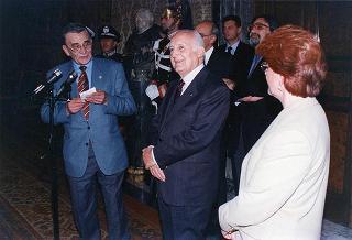 Delegazione della Filarmonica Sestrese, in occasione del 150° anniversario di fondazione