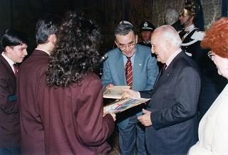 Delegazione della Filarmonica Sestrese, in occasione del 150° anniversario di fondazione