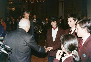 Delegazione della Filarmonica Sestrese, in occasione del 150° anniversario di fondazione