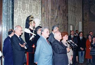 Delegazione della Filarmonica Sestrese, in occasione del 150° anniversario di fondazione