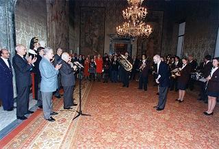 Delegazione della Filarmonica Sestrese, in occasione del 150° anniversario di fondazione