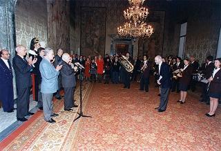 Delegazione della Filarmonica Sestrese, in occasione del 150° anniversario di fondazione