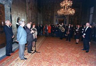 Delegazione della Filarmonica Sestrese, in occasione del 150° anniversario di fondazione
